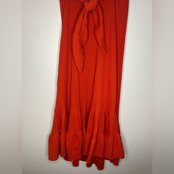 Free People Into You Maxi Dress | Size M | Boho Ruffle Hem V-Neck - Picture 8 of 9